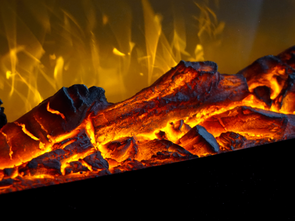 Fireplace.